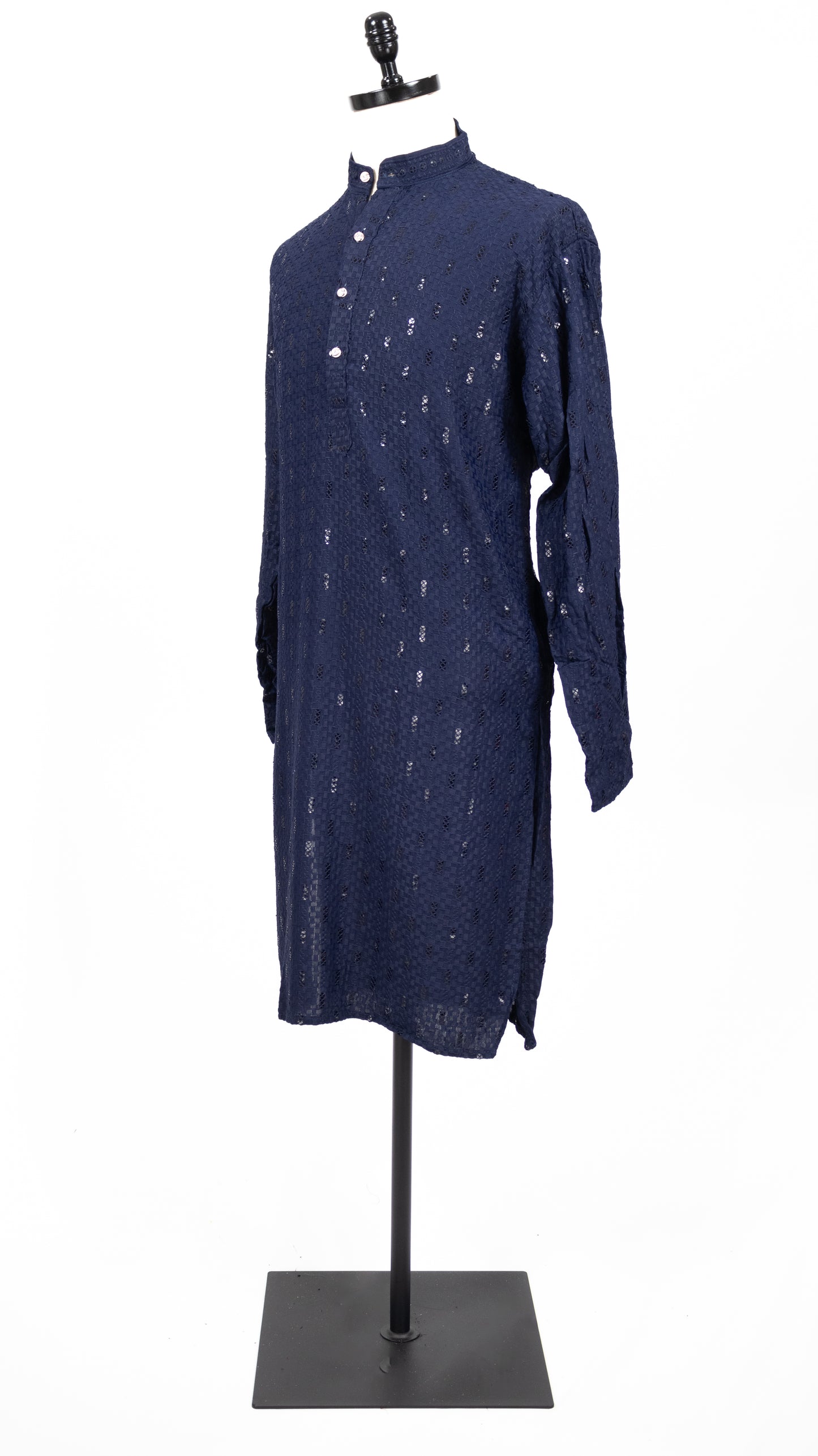 Navy Blue Mirror Kurta Set