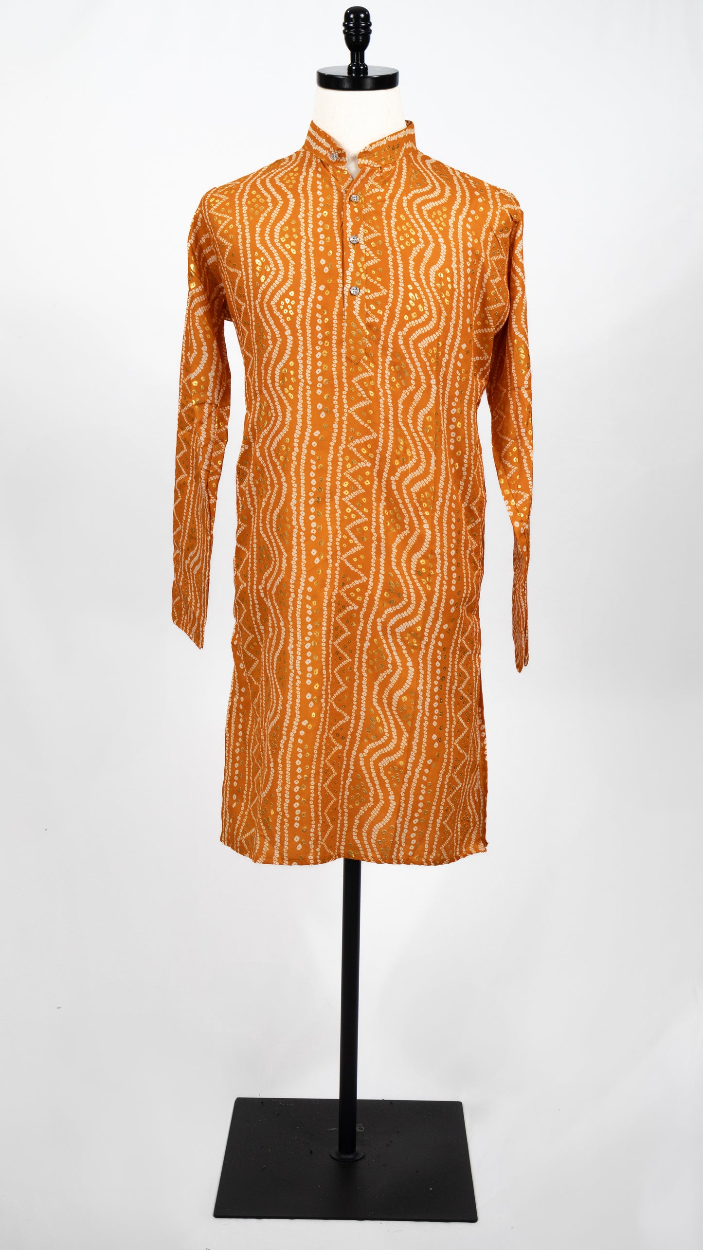 Mustard Yellow Bandhani Kurta Set