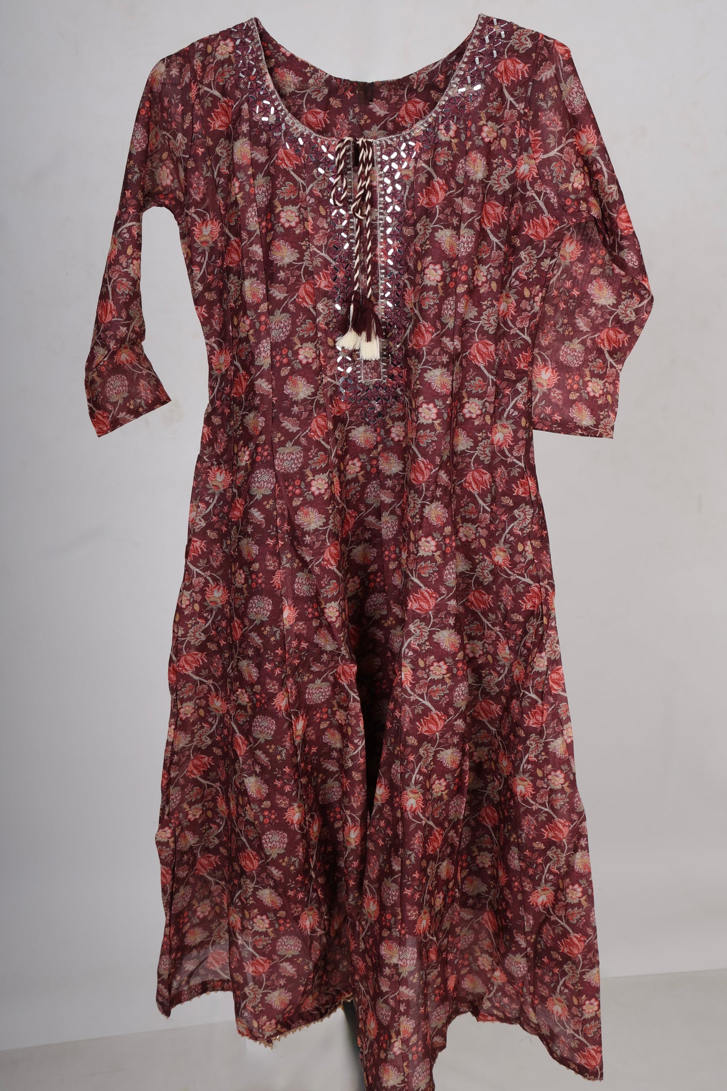 Chanderi Anarkali Kurta Set