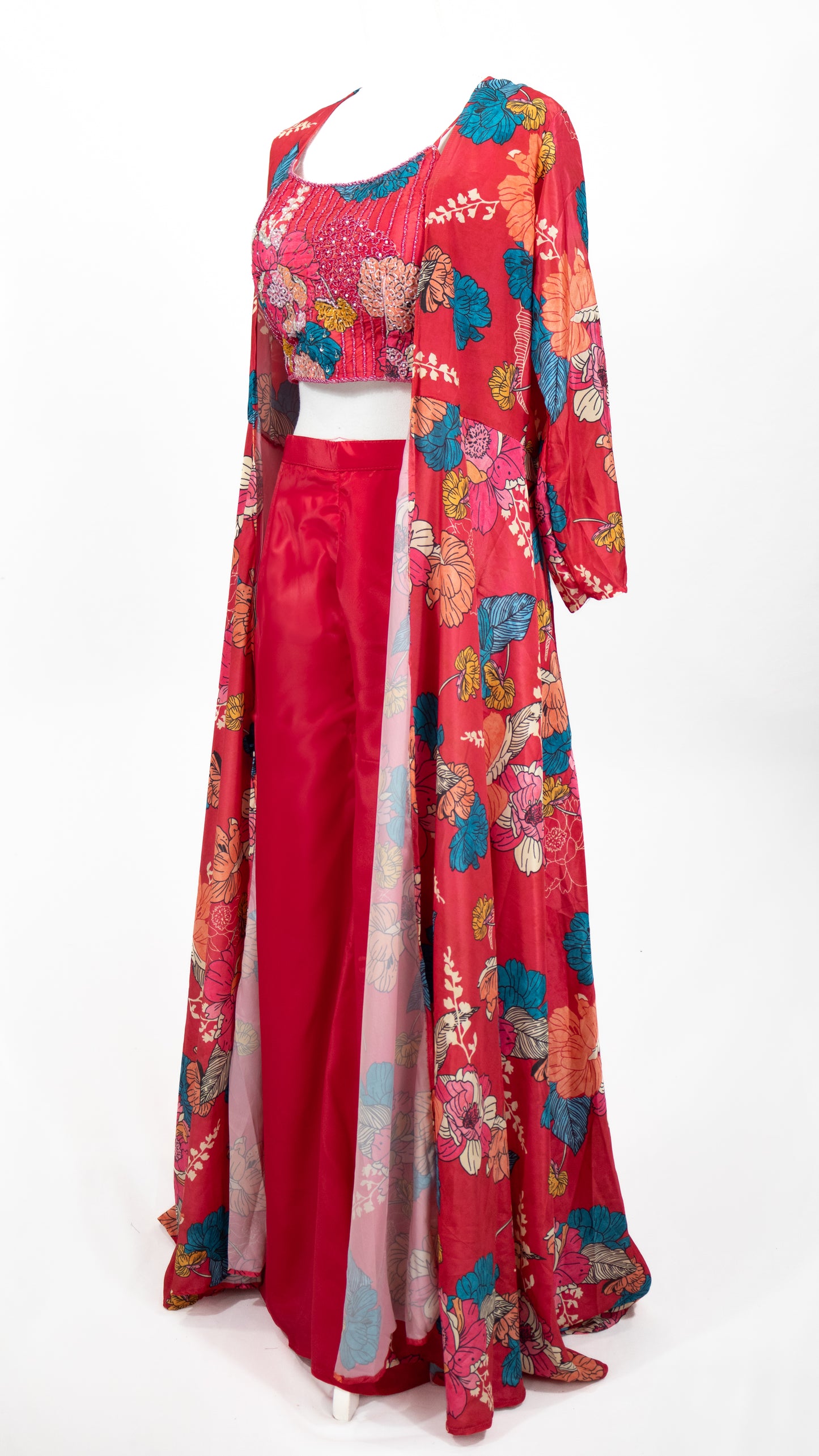 Vibrant Floral Three-Piece Set