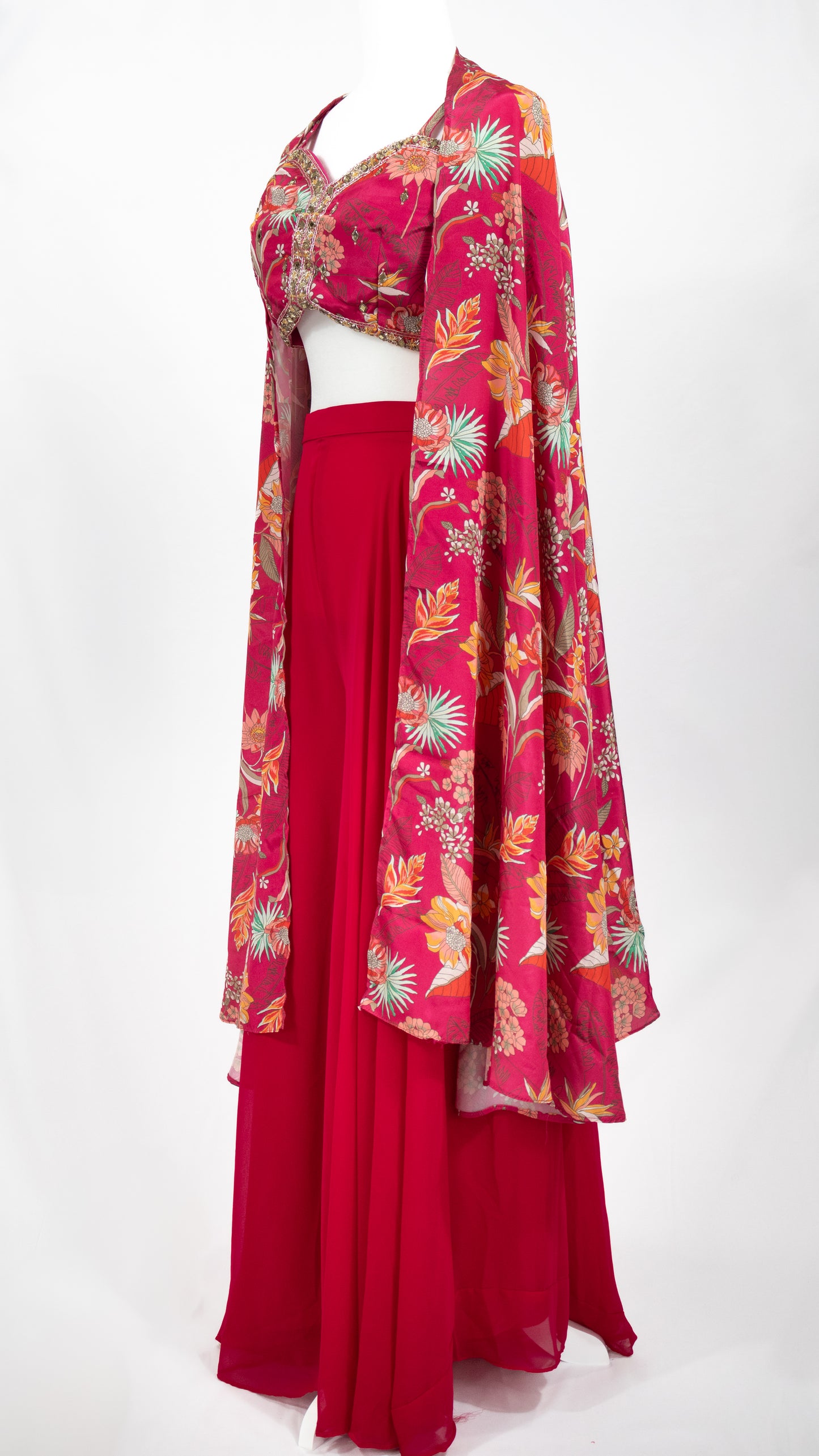 Rani Pink Shrug Set