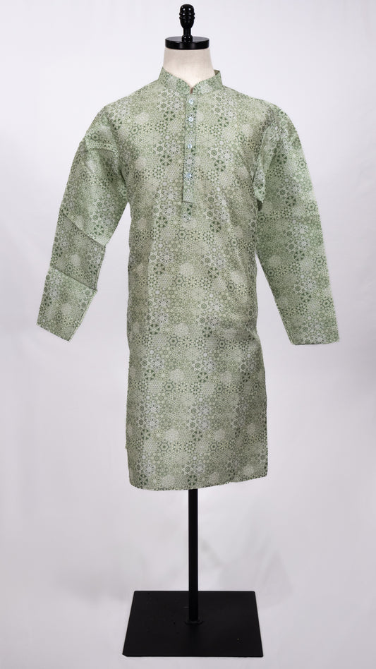 Light Green Printed Kurta Set