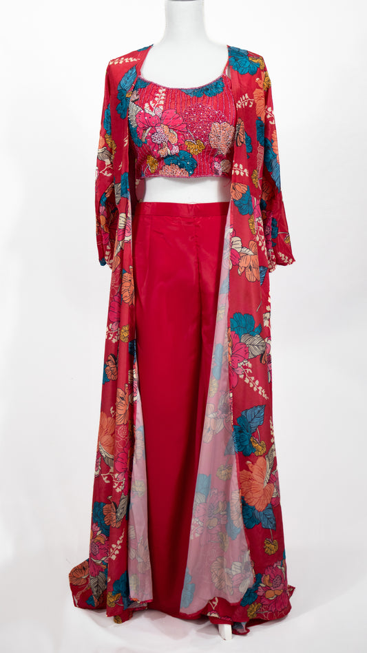 Vibrant Floral Three-Piece Set